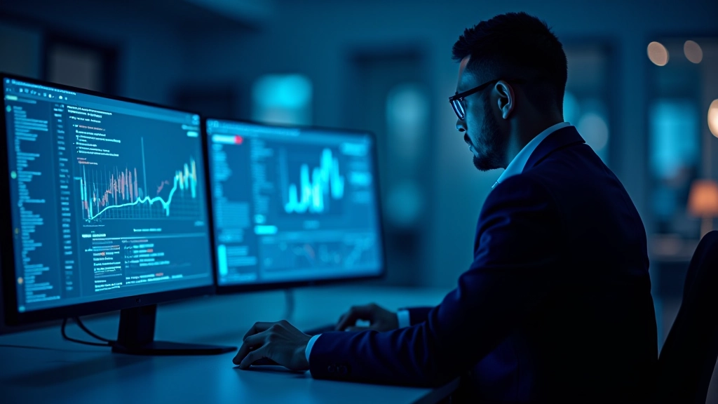 Yapay zeka algoritması ağ tehditleri analiz eden bilgisayar görseli